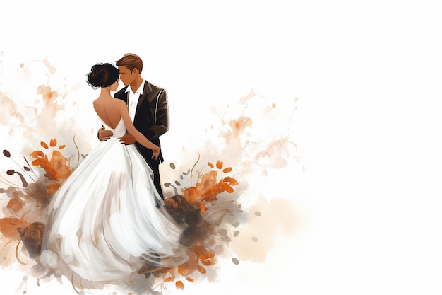 illustration de mariage