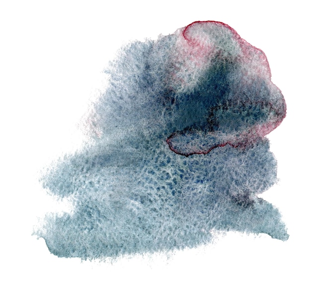 Illustration de marque de tache grise aquarelle abstraite dessinée à la main belle