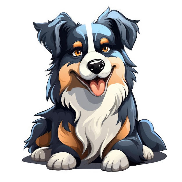 Illustration de mascotte de chien Image générée par l'IA