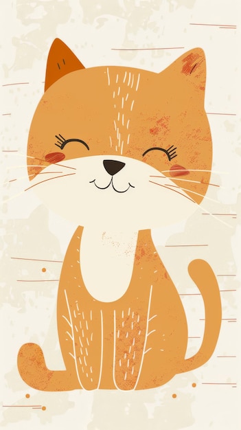 L'illustration d'un mignon chat