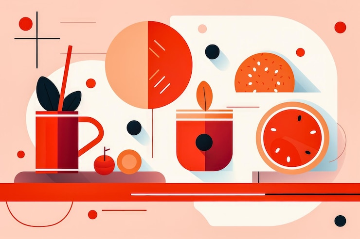 Photo illustration moderne de l'intérieur plat