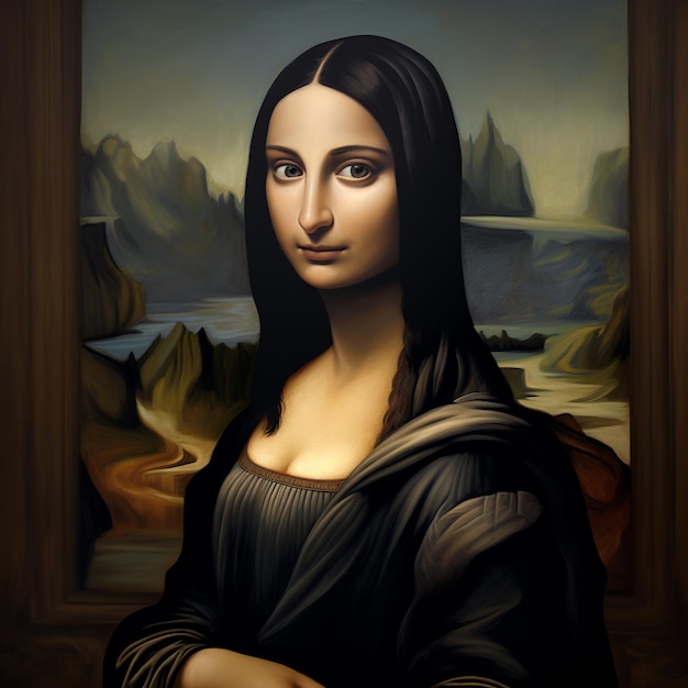 illustration de Mona Lisa avec des sourcils