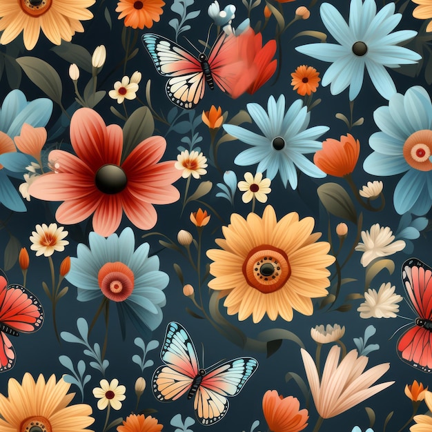 Illustration d'un motif floral