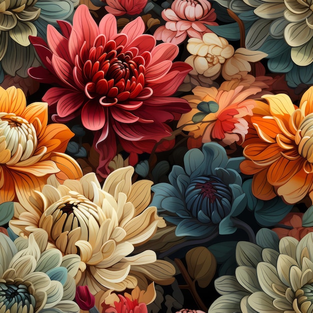 Illustration d'un motif floral