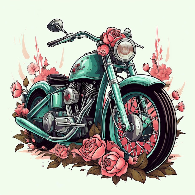 illustration de moto