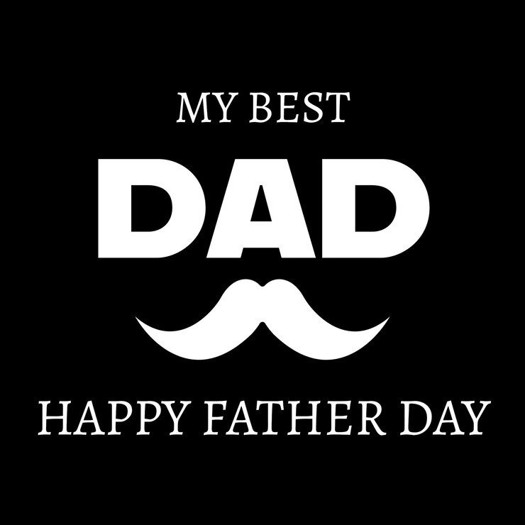 Photo illustration de moustache avec le texte mon meilleur père joyeux jour du père