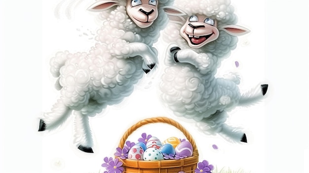 l'illustration des moutons