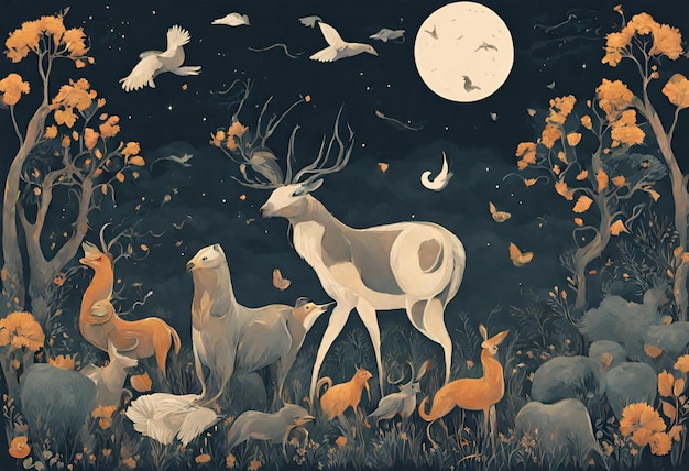 L'illustration de la nature et des animaux