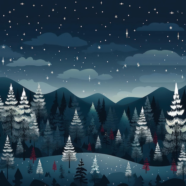 Illustration de Noël dessin de fête