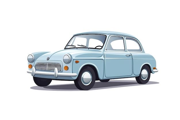 Illustration de la nouvelle voiture isolée sur fond blanc