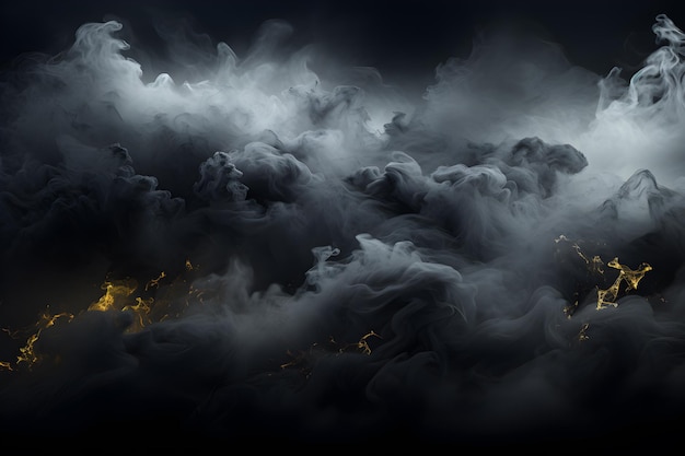 illustration de nuage d'orage sombre le ciel est rempli de nuages sombres fond ai génératif