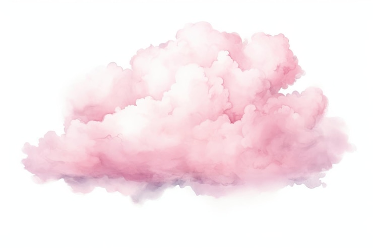 Photo illustration d'un nuage rose en plein air et d'un feu de joie