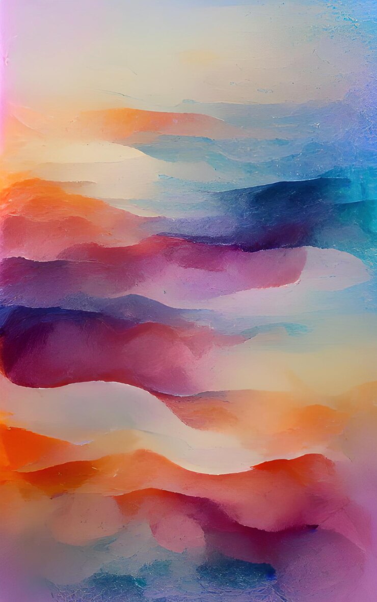 Illustration numérique abstrait texture aquarelle