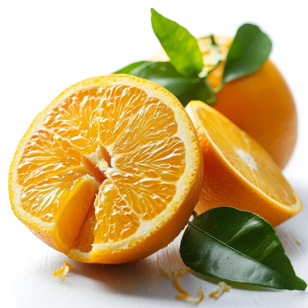 illustration des oranges dans un cadre blanc