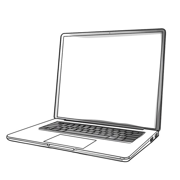 Photo illustration d'un ordinateur portable