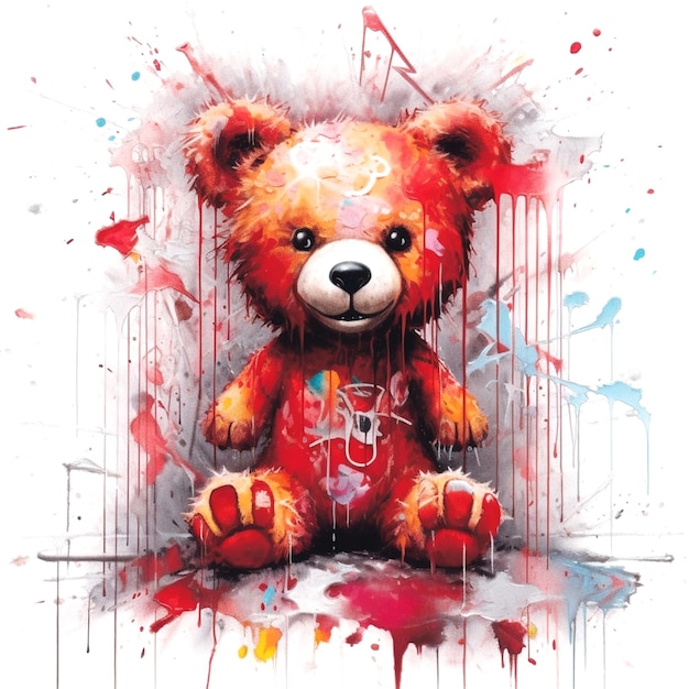 illustration d'un ours en peluche