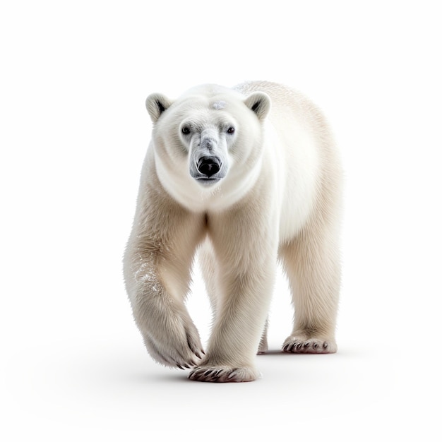 illustration de l'ours polaire isolé sur fond blanc