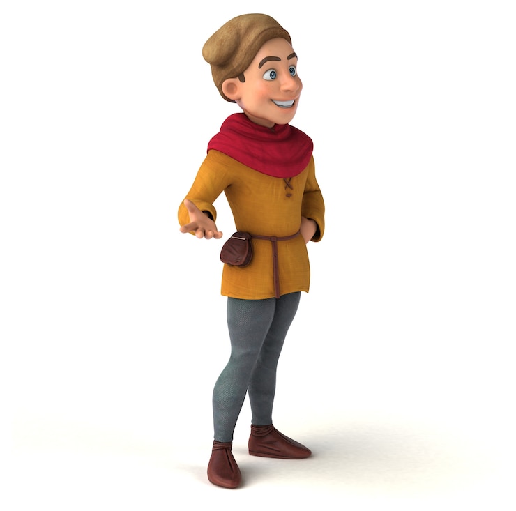 Photo illustration d'un personnage historique médiéval