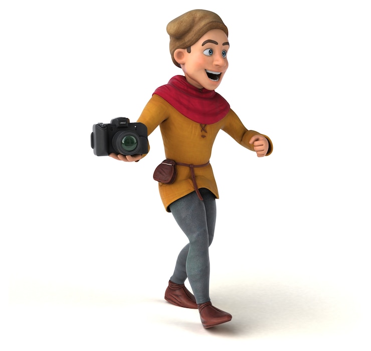 Photo illustration d'un personnage historique médiéval