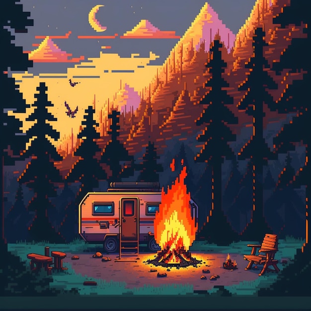 Illustration pixel art