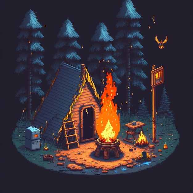 Illustration pixel art