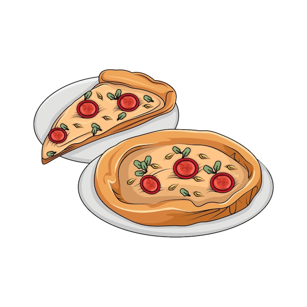 Illustration d'une pizza