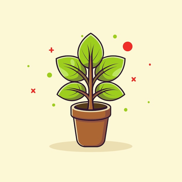 Illustration d'une plante à argent