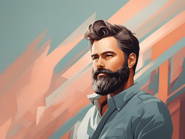 illustration plate de la barbe