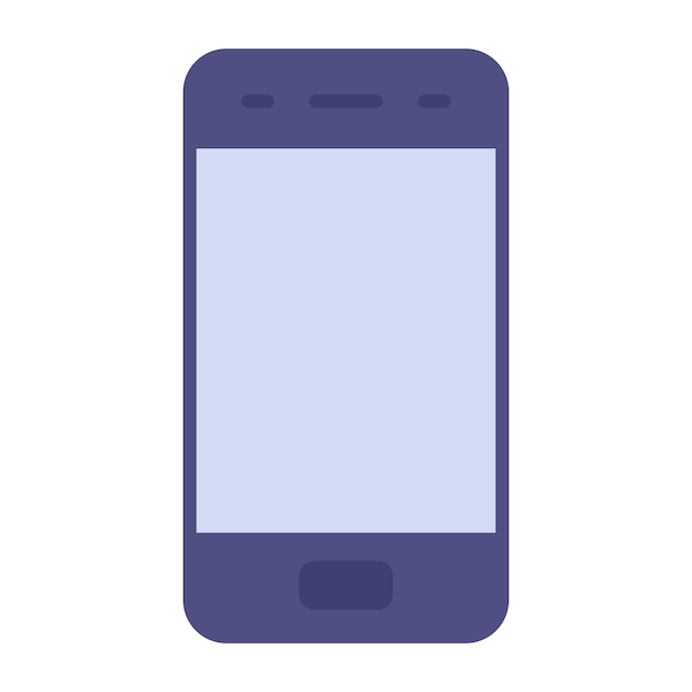 Illustration plate du smartphone
