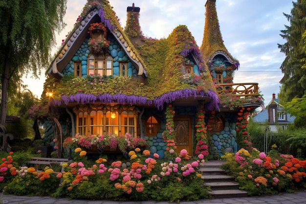 illustration de la plus belle maison en bois