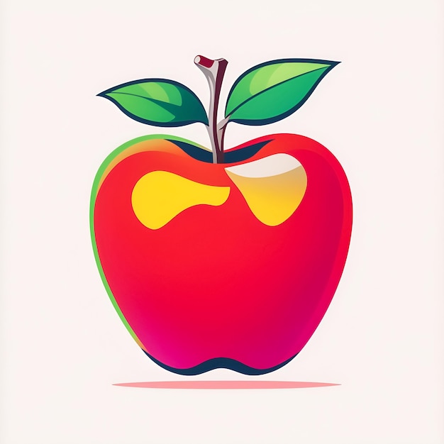 illustration pop art pomme