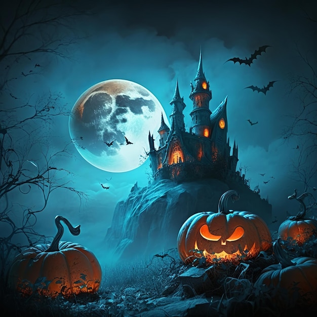 Illustration pour halloween Générative Ai