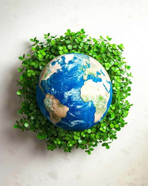 Photo illustration pour l'heure de la terre