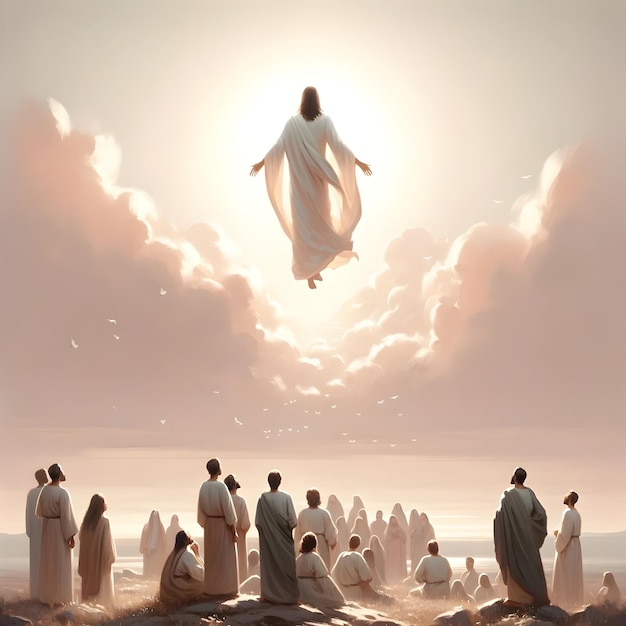 Illustration pour le jour de l'ascension de Jésus-Christ