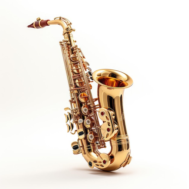 Photo illustration présentée isolation parfaite du saxophone