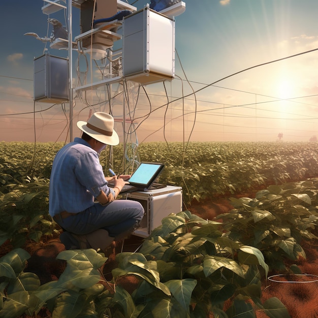 illustration d'un produit technologique photo-réaliste pour la surveillance