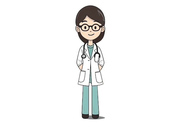 illustration profession médicale ai générative