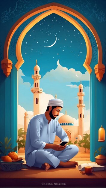 L'illustration qui représente le Ramadan