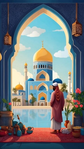 L'illustration qui représente le Ramadan