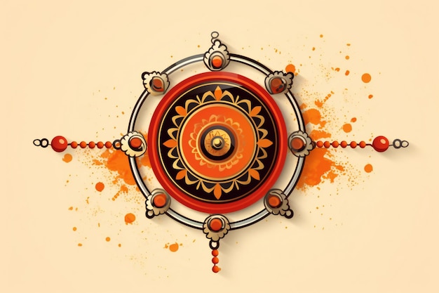Illustration de Raksha Bandhan avec un beau design Rakhi