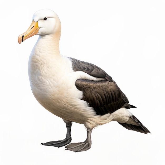 Illustration réaliste d'albatros 2D avec un rendu hyperréaliste