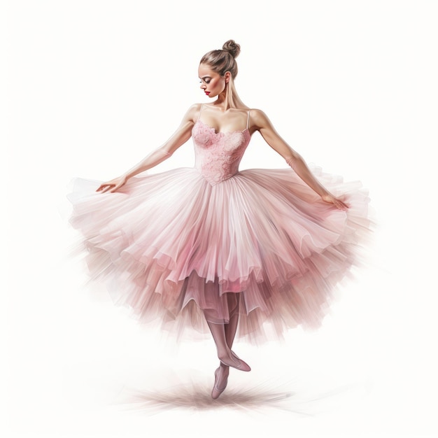 Une illustration réaliste et captivante de la ballerine de Tutu