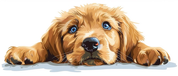 Illustration réaliste de dessin animé Style artistique Portrait créatif Couleurs vives