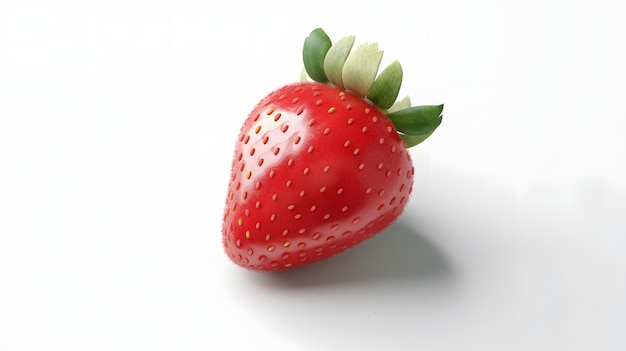 Illustration réaliste de fraise fraîche AI générative