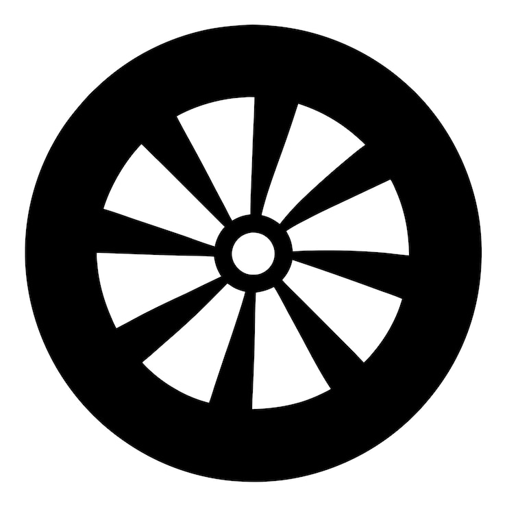 Photo illustration réaliste de roues de jouet rouges et noires avec des rayons métalliques