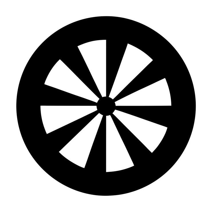 Photo illustration réaliste de roues de jouet rouges et noires avec des rayons métalliques