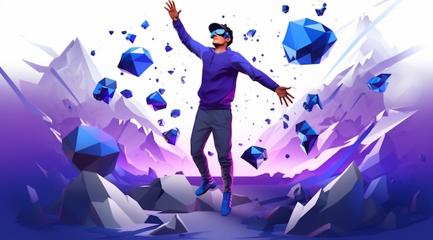 Illustration de réalité virtuelle