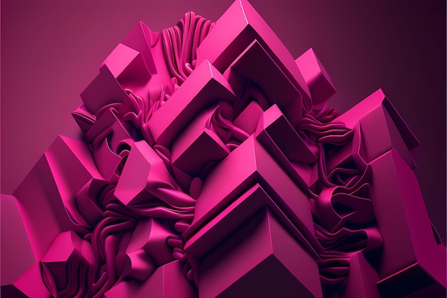 Illustration de rendu 3D abstrait