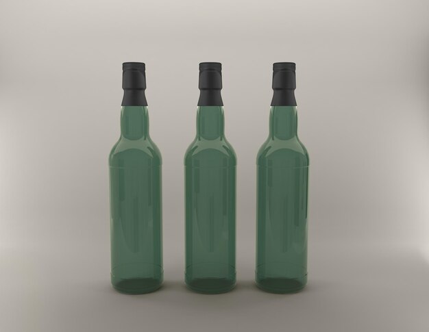 Illustration de rendu 3D de boissons alcoolisées de bière