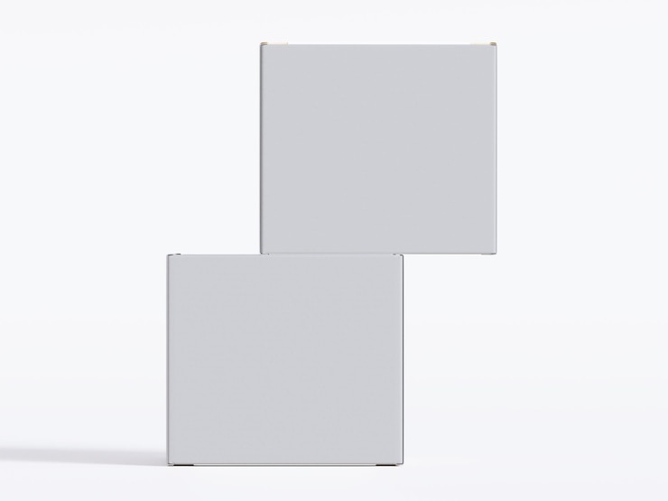 Photo illustration de rendu 3d de boîtes en carton pour cadeaux